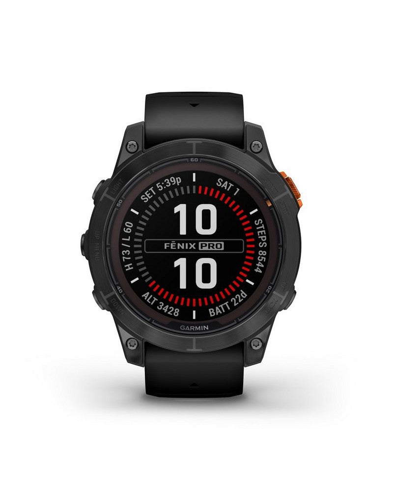 Garmin Fenix 7 Pro Sapphire Solar Edition-Carbon Gray DLC Titanium with Black Band