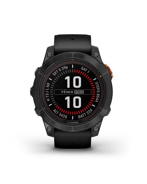 Garmin Fenix 7 Pro Sapphire Solar Edition-Carbon Gray DLC Titanium with Black Band