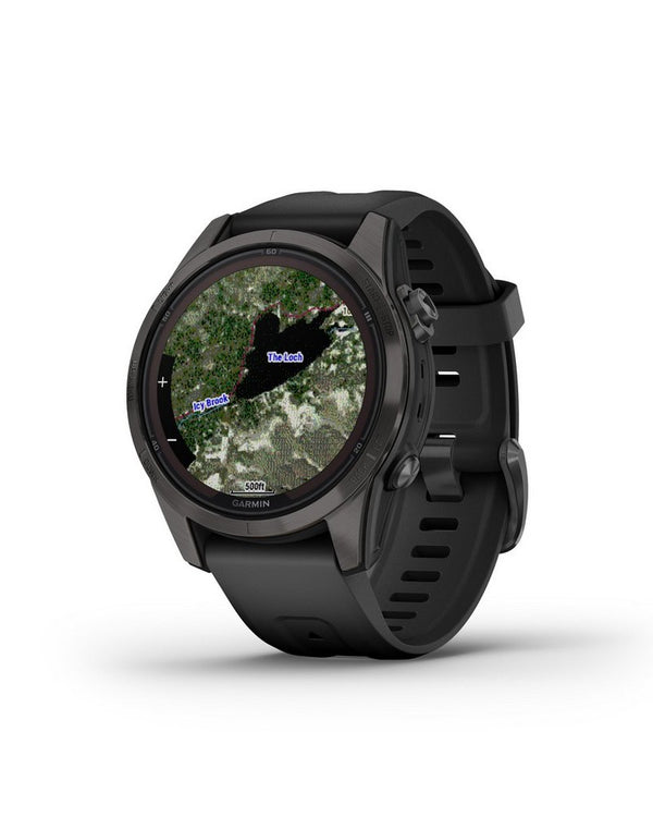 Garmin Fenix 7 Pro Sapphire Solar Edition-Carbon Gray DLC Titanium with Black Band