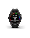 Garmin Fenix 7S Pro Sapphire Solar Edition - Carbon Gray DLC Titanium with Black Band
