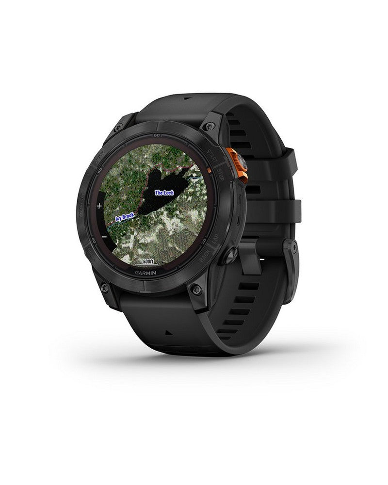 Garmin Fenix 7X Pro Sapphire Solar Edition - Carbon Gray DLC Titanium with Black Band