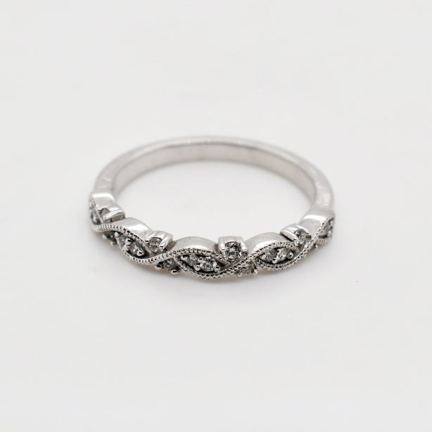9ct White Gold Eternity Diamond Band