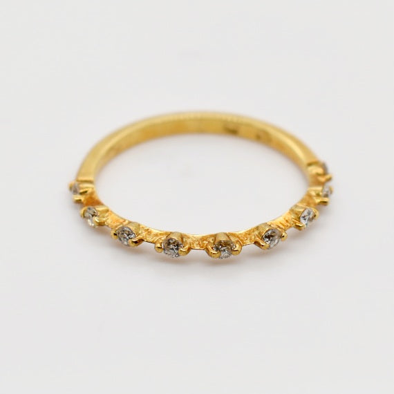 9ct Yellow Gold Diamond Band