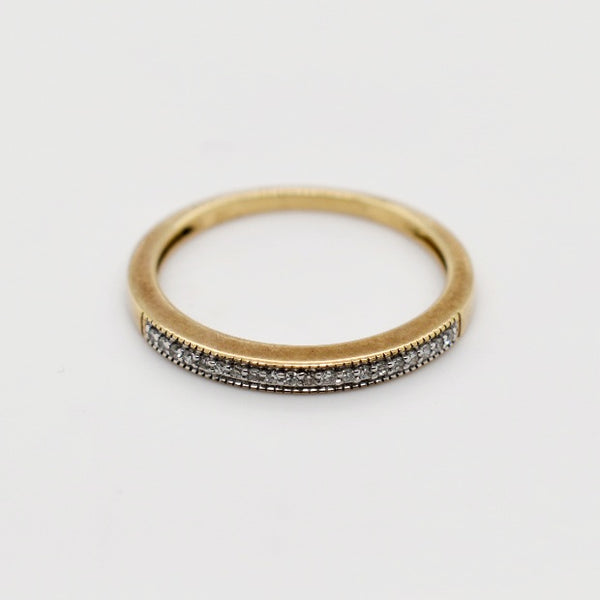 9ct Yellow Gold Diamond Band