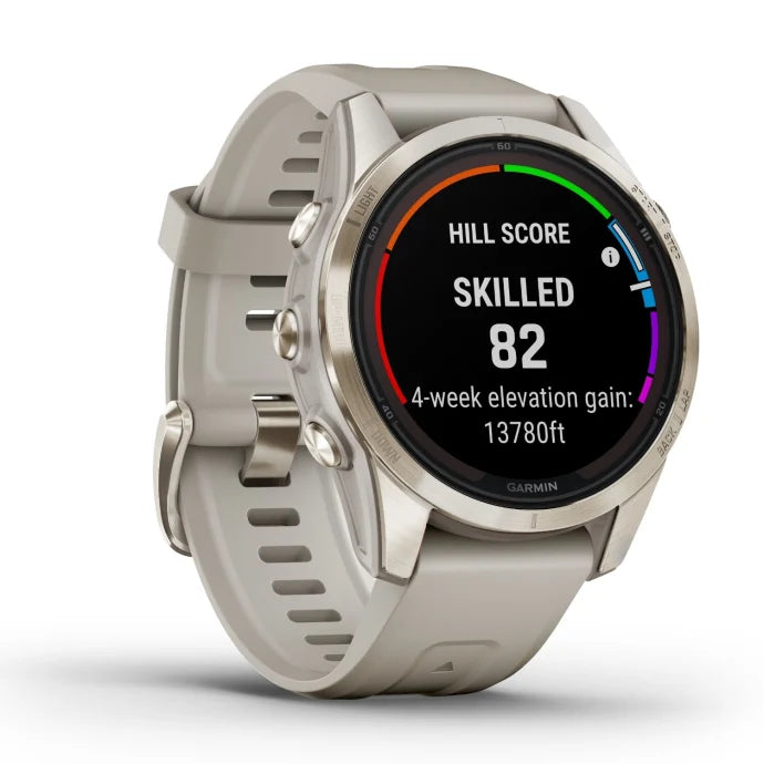 Garmin Fenix 7S Pro Sapphire Solar Edition - Soft Gold with Light Sand Band
