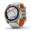 Garmin Fenix 7X Pro Sapphire Solar Edition - Titanium with Fog Gray/Ember Orange Band