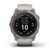 Garmin Fenix 7X Pro Sapphire Solar Edition - Titanium with Fog Gray/Ember Orange Band
