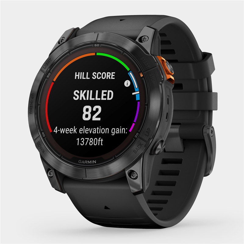 Garmin Fenix 7X Pro Sapphire Solar Edition - Carbon Gray DLC Titanium with Black Band