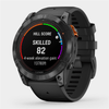 Garmin Fenix 7X Pro Sapphire Solar Edition - Carbon Gray DLC Titanium with Black Band