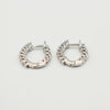 9ct White Gold 1,62ct Hoop Lab-Grown Diamond Earrings