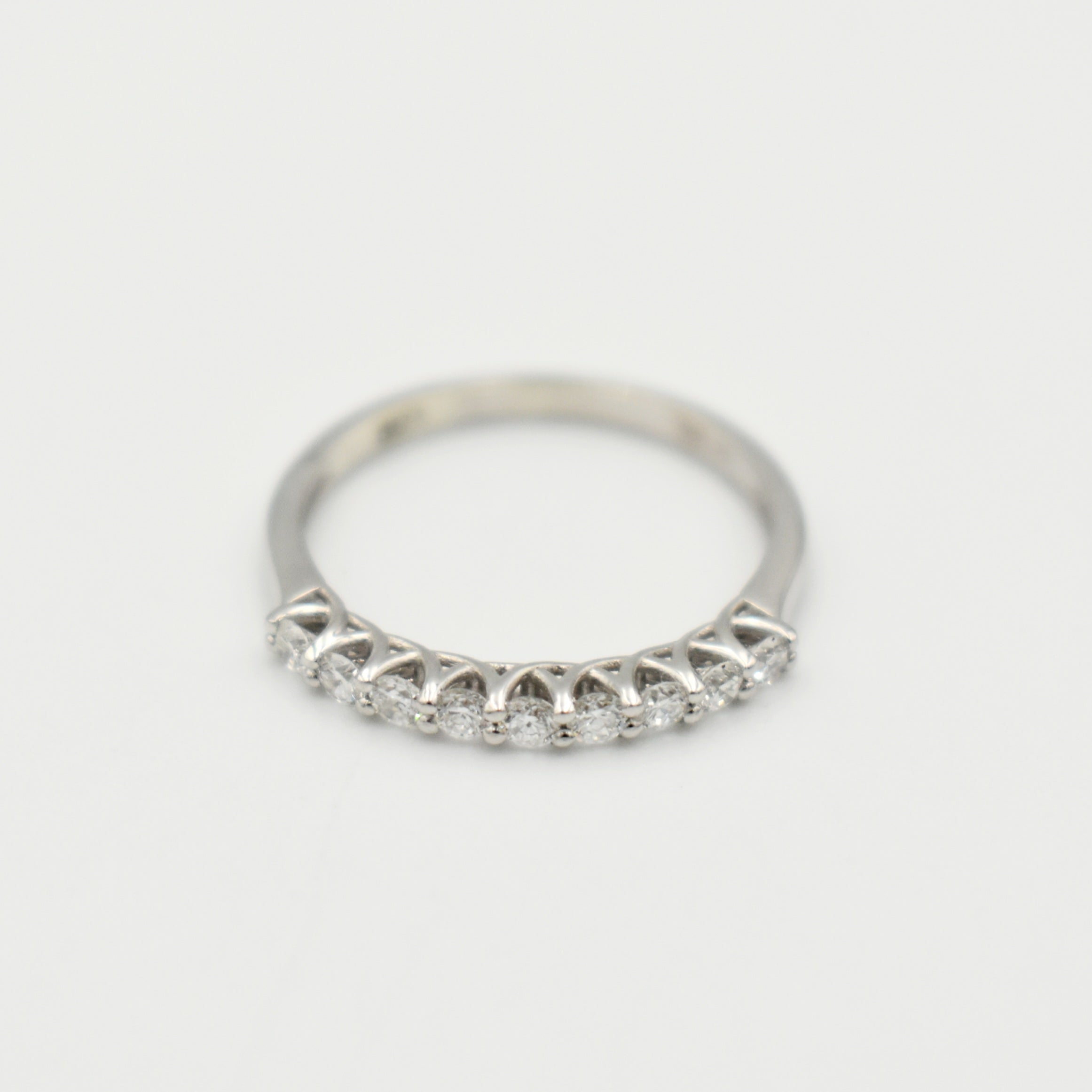 9ct White Gold Eternity Lab-Grown Band