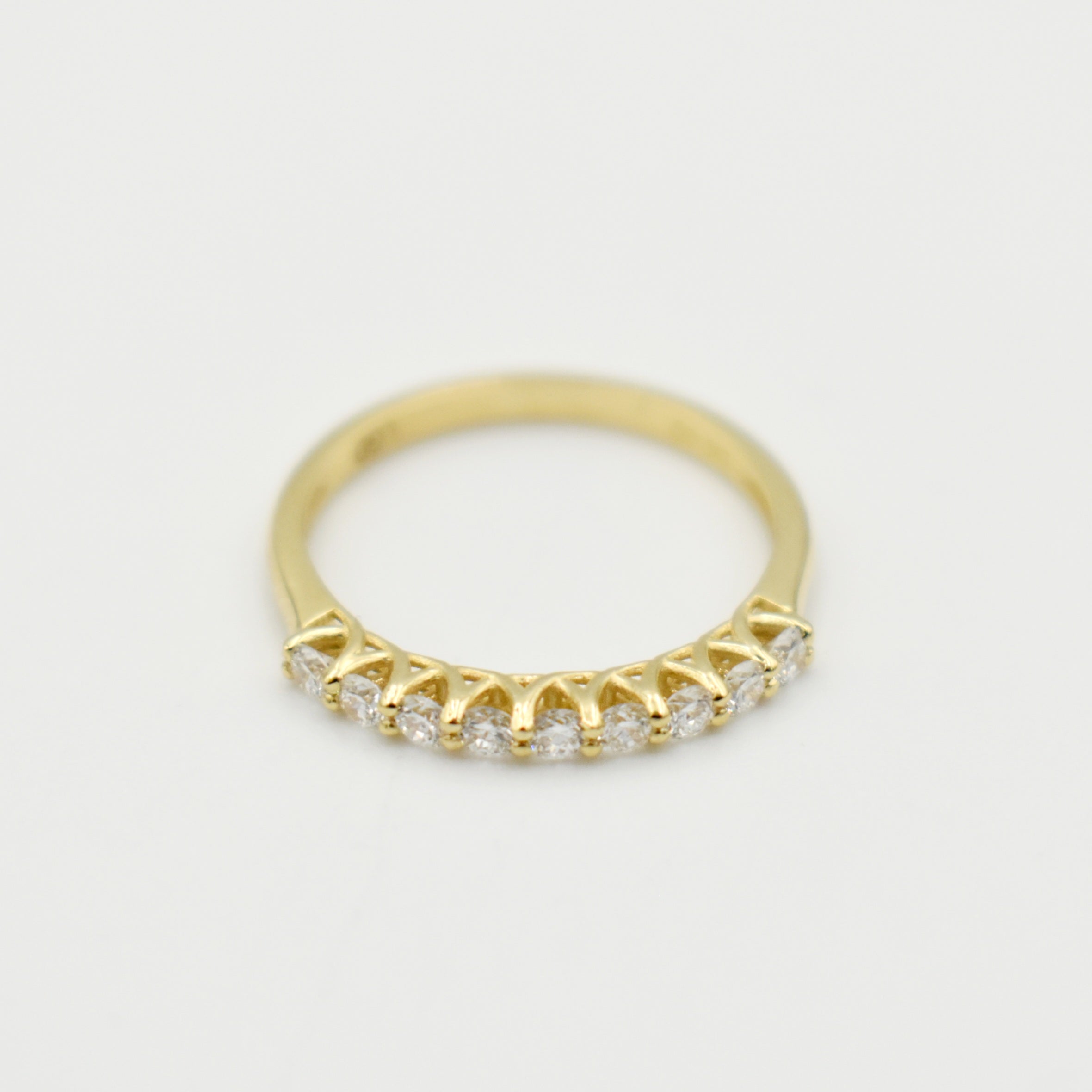 9ct Yellow Gold Eternity Lab-Grown Band