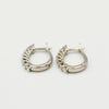 9ct White Gold 0,371 Hoop Lab-Grown Earrings