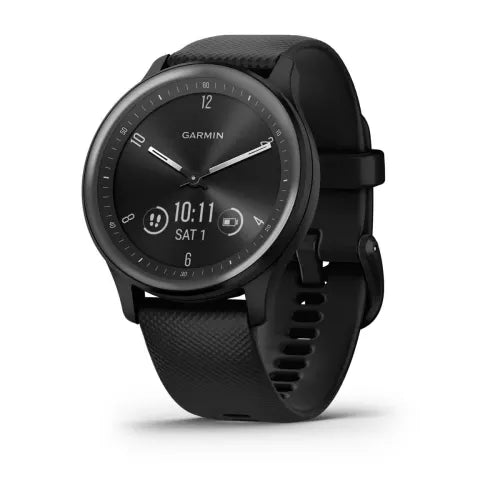 Garmin Vívomove® Sport Black Case and Silicone Band with Slate Accents 010-02566-00