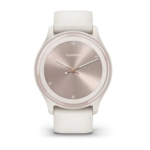 Garmin Vivomove Sport Ivory Case and Silicone Band 010-02566-01