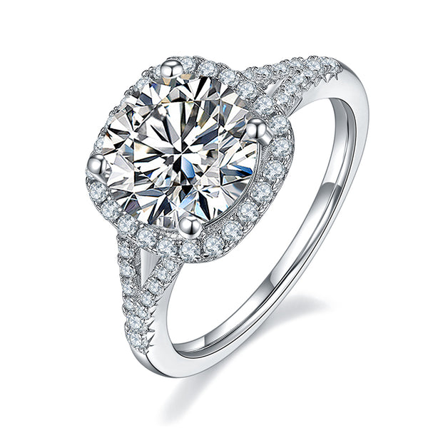 3ct Split Band Moissanite Ring