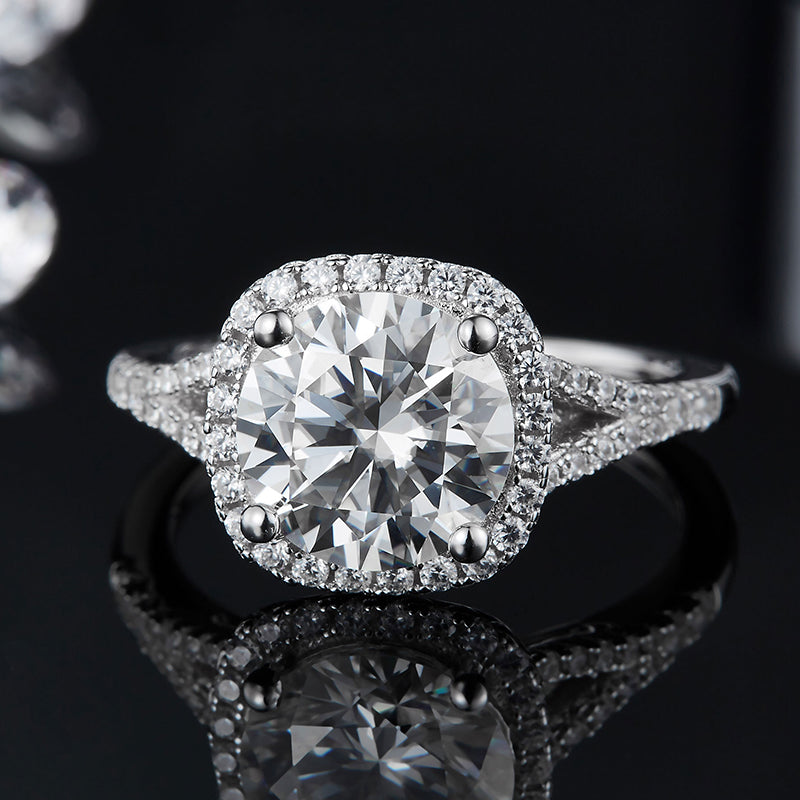 3ct Split Band Moissanite Ring