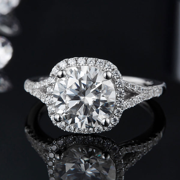 3ct Split Band Moissanite Ring