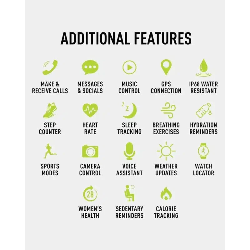 Reflex Active Series 30 Amoled Black Smart Calling Watch