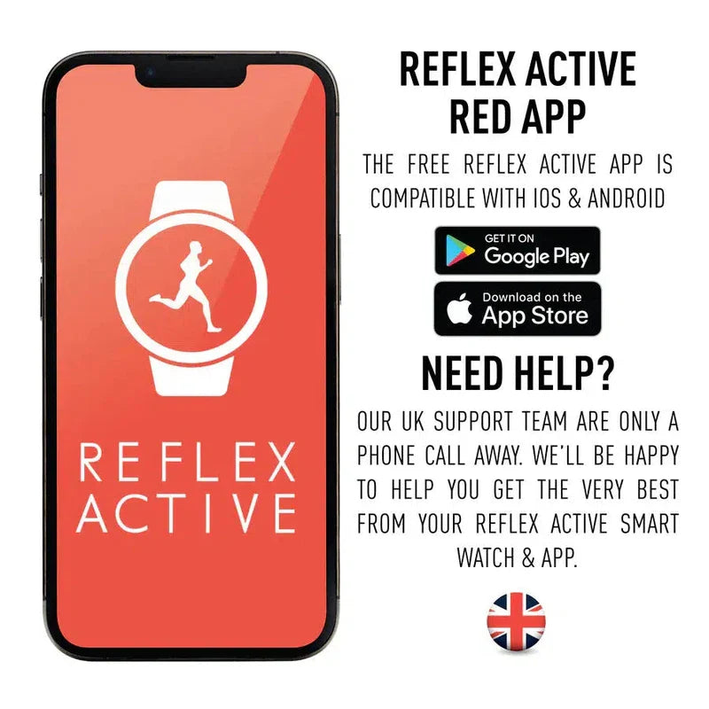 Reflex Active Series 39 Blue Silicone Strap Sports Smart Calling Watch
