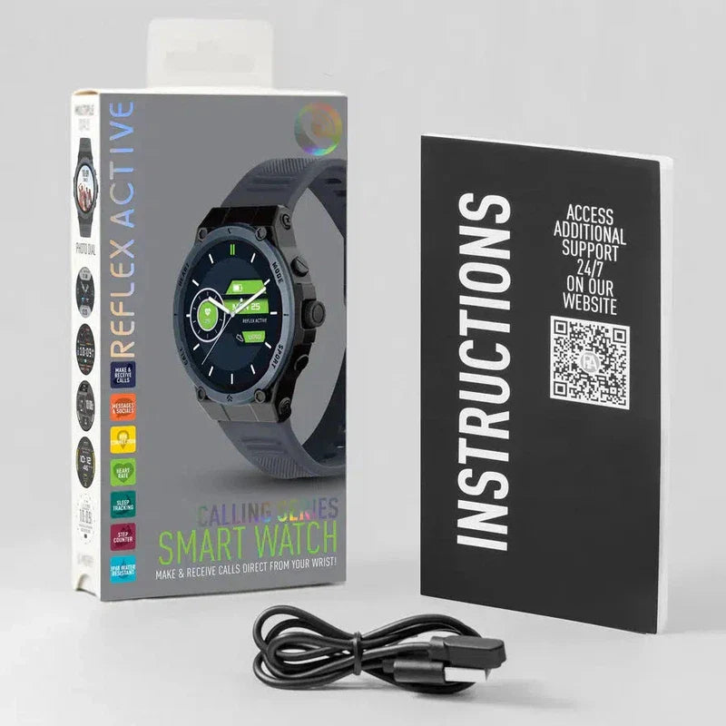 Reflex Active Series 39 Blue Silicone Strap Sports Smart Calling Watch