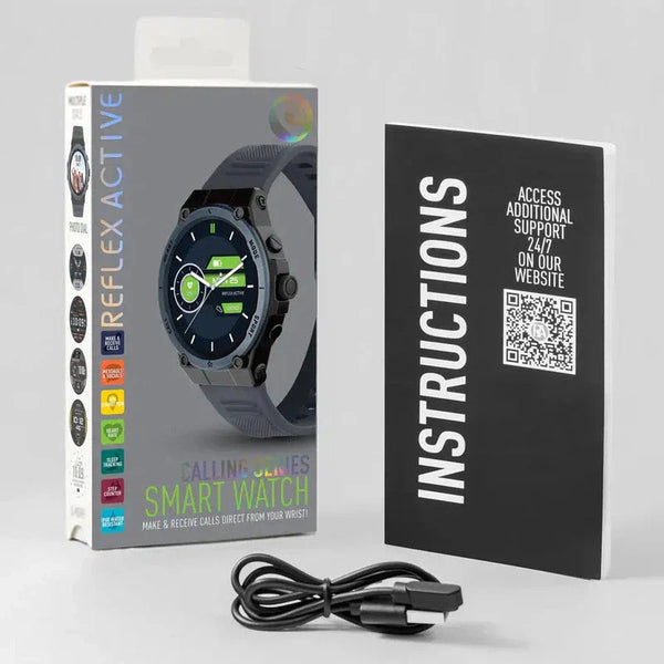Reflex Active Series 39 Blue Silicone Strap Sports Smart Calling Watch