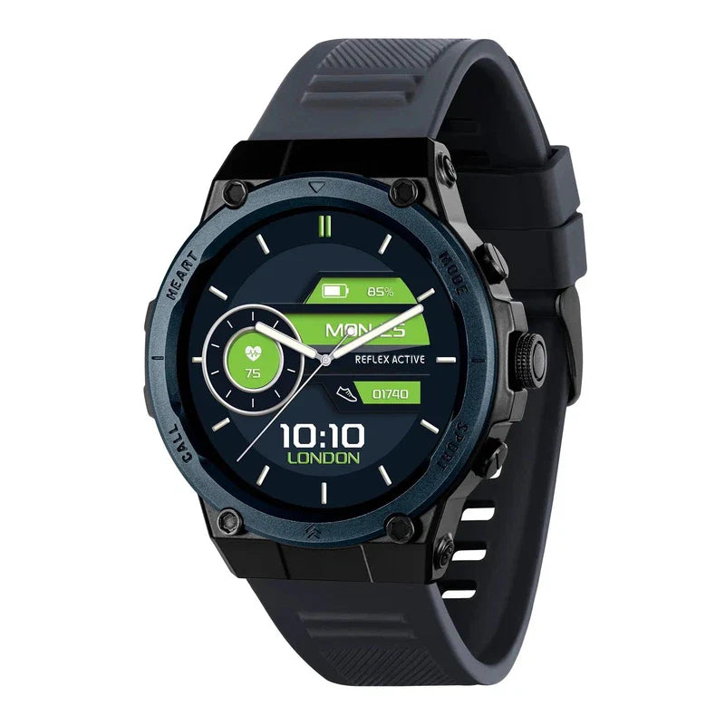 Reflex Active Series 39 Blue Silicone Strap Sports Smart Calling Watch