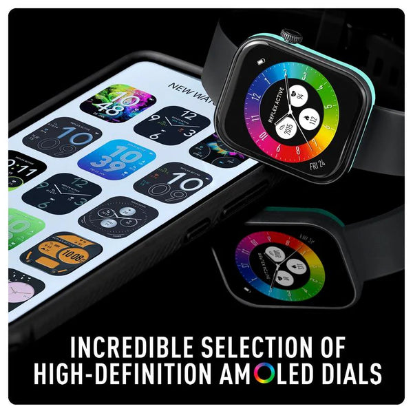 Reflex Active Series 40 Amoled Black Smart Watch