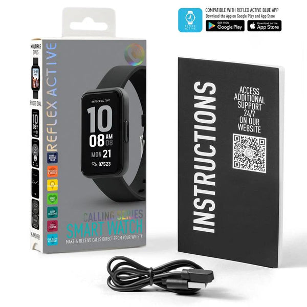 Reflex Active Series 49 Amoled Black Smart Calling Watch