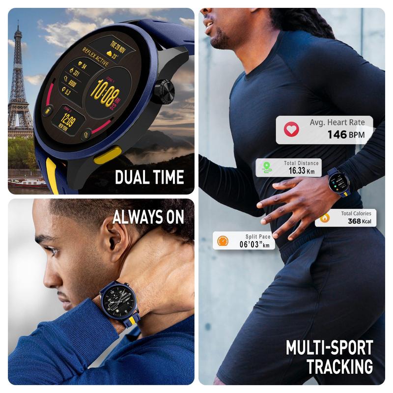 Reflex Active Series 54 Amoled GPS Blue Smart Calling Watch