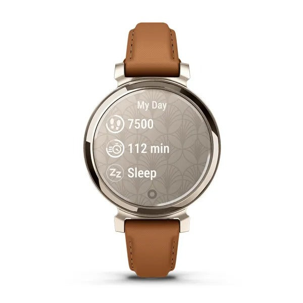 Garmin Lily® 2 Classic Cream Gold with Tan Leather Band 010-02839-02