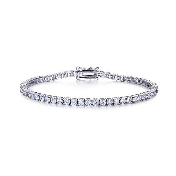 Sterling Silver Moissanite Tennis Bracelet.