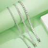 Sterling Silver Moissanite Tennis Bracelet.