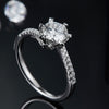 Sterling Silver Moissanite Ring