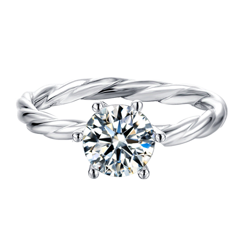 0.50ct Solitare Moissanite Ring