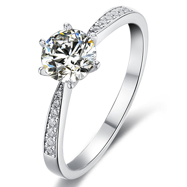 1ct Pave Setting Moissanite Ring