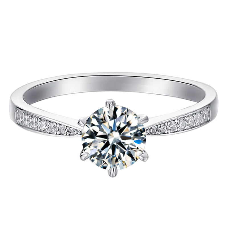 1ct Pave Setting Moissanite Ring