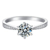 1ct Pave Setting Moissanite Ring