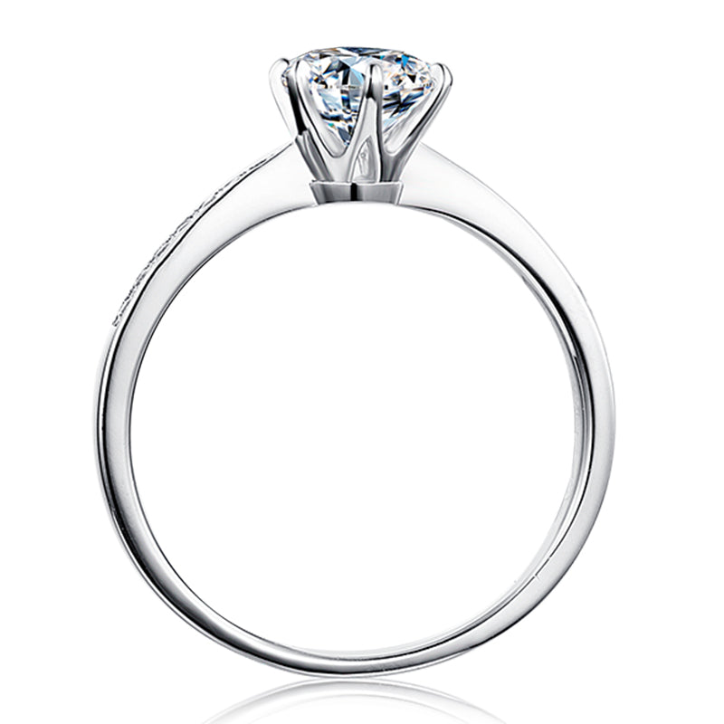 1ct Pave Setting Moissanite Ring