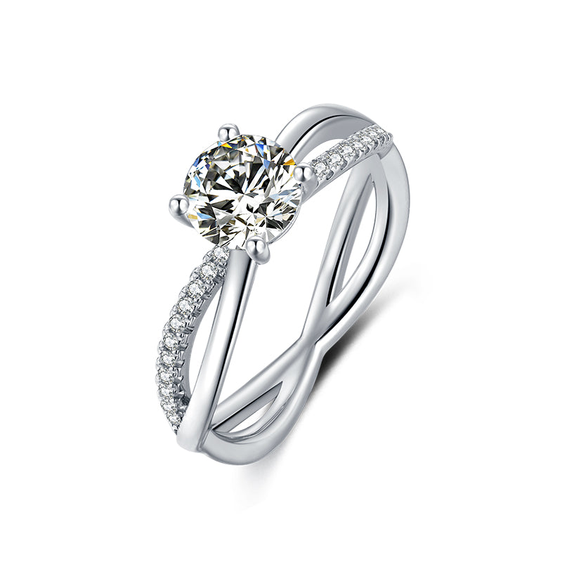 Infinity Moissanite Ring