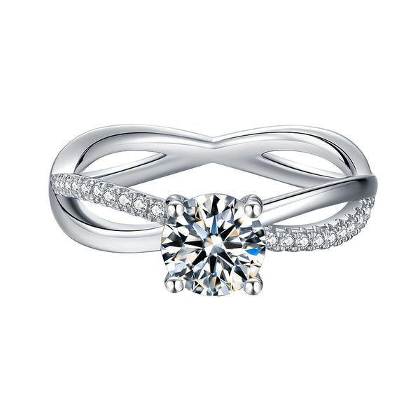 Infinity Moissanite Ring