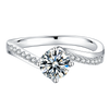 Twist Moissanite Ring