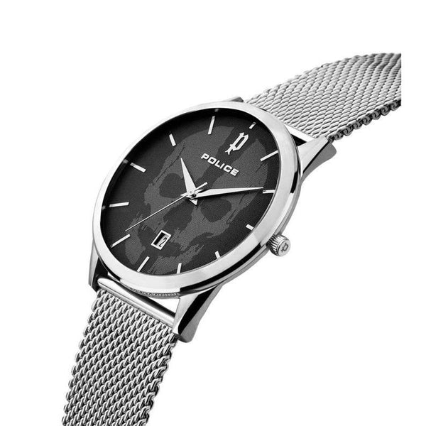 Police Gents Patriot 3 Hands-Date Mesh Strap PL15305JS02MMA