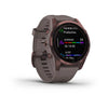 Garmin Fenix 7S Sapphire Solar Edition Dark Bronze Titanium with Shale Grey Band.
