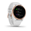 Garmin Vivoactive 4S White with Rose-Gold Hardware.