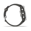 Garmin Fenix 7S-Standard Edition Silver with Graphite Band.
