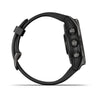 Garmin Fenix 7S-Sapphire Solar Edition Carbon Grey DLC Titanium with Black Band.