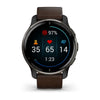Garmin Venu 2 Plus Slate Stainless Steel Case with Slate Case and Leather band 010-02496-15.