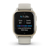 Garmin Venu Sq 2 Music Edition Cream Gold Aluminium Bezel with French Grey Case and Silicone Band.