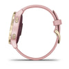 Garmin Vivoactive 4S Dust Rose with Light Gold Hardware.